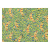 Tropisch groen geel Oranje bladerdevalspatroon Tafelkleed (Voorkant (Horizontaal))