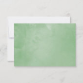 Tropisch groen Geometric Wedding RSVP (Achterkant)