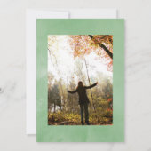 Tropisch groen Geometrische viering van het leven Kaart (Achterkant)