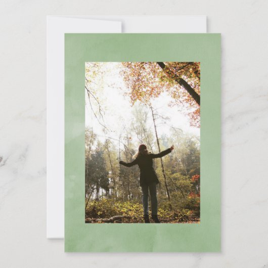 Tropisch groen Geometrische viering van het leven Kaart (Achterkant)