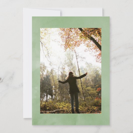 Tropisch groen Geometrische viering van het leven Kaart (Achterkant)