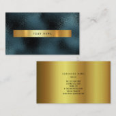 Tropisch Groen Goud Blauwgroen Vip Visitekaartje (Voorkant / Achterkant)