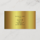 Tropisch Groen Goud Blauwgroen Vip Visitekaartje (Achterkant)