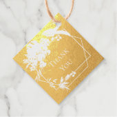 Tropisch groen goud Waterverf Monstera bladeren Bedankjes Labels (Voorkant)