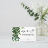 Tropisch groen gouden luier loterij kaarten (Staand voorkant)