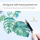 Tropisch Groen laat het Adres van de Terugkeer van Etiket