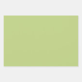 Tropisch groen laat roze Oranje bloemen vallen Inpakpapier Vel (Voorkant 3)