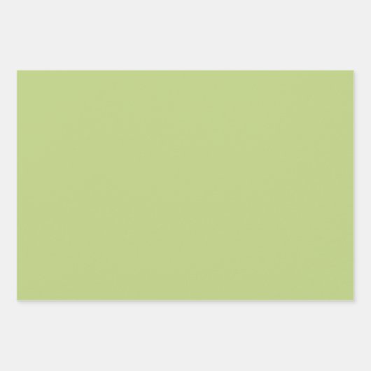 Tropisch groen laat roze Oranje bloemen vallen Inpakpapier Vel (Voorkant 3)