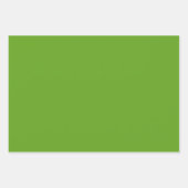 Tropisch groen laat roze Oranje bloemen vallen Inpakpapier Vel (Voorkant 2)