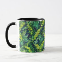 Tropisch groen Leaf Fern Pattern