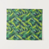 Tropisch groen Leaf Fern Pattern Wandkleed (Voorkant (horizontaal))
