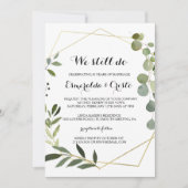 Tropisch groen leves Vow Renewal Kaart (Voorkant)