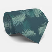 Tropisch groen Mannen Stropdas (Opgerold)