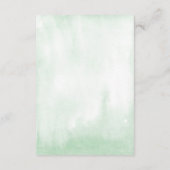 Tropisch groen Moderne bruiloft Details Informatiekaartje (Achterkant)