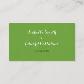 Tropisch Groen Monstera Leaves Wedding Website Informatiekaartje (Achterkant)