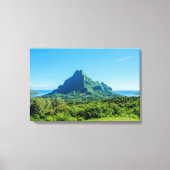Tropisch groen Moorea canvas print (Voorkant)