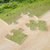 Tropisch groen Moorea-eiland in de Stille Oceaan Legpuzzel (Zijkant)