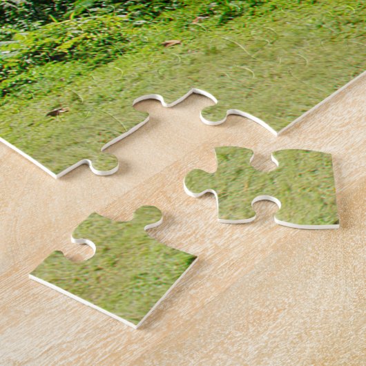 Tropisch groen Moorea-eiland in de Stille Oceaan Legpuzzel (Zijkant)