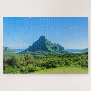 Tropisch groen Moorea-eiland in de Stille Oceaan Legpuzzel