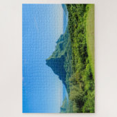 Tropisch groen Moorea-eiland in de Stille Oceaan Legpuzzel (Verticaal)