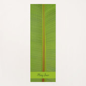 Tropisch groen Oerwoud Leaf Veins Textured Pattern Yogamat (Voorkant)