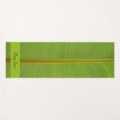Tropisch groen Oerwoud Leaf Veins Textured Pattern Yogamat (Voorkant (horizontaal))