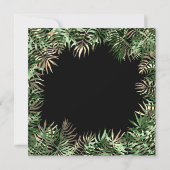 Tropisch groen palm Leaf Fern Woodland Greenery Kaart (Achterkant)