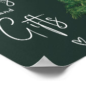 Tropisch groen palm vrijgezellenfeest teken poster (Hoek)