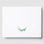 Tropisch groen palm Wedding Guest Book Gastenboek (Achterkant)