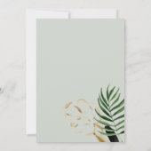 Tropisch groen palmbladeren, zoet 16 kaart (Achterkant)