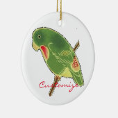 Tropisch groen paraket Thunder_Cove Keramisch Ornament (Rechts)