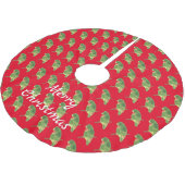 Tropisch groen paraket Thunder_Cove Kerstboom Rok (Gekanteld)