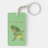 Tropisch groen paraket Thunder_Cove Sleutelhanger (achterkant)