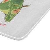 Tropisch groen paraket Thunder_Cove Snijplank (Hoek)