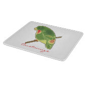 Tropisch groen paraket Thunder_Cove Snijplank (Hoek)