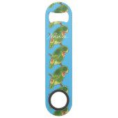Tropisch groen paraket Thunder_Cove Speed Flessenopener (Achterkant)
