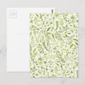 Tropisch groen patroon briefkaart (Voorkant / Achterkant)