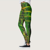 Tropisch groen patroon leggings (Links)