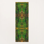 Tropisch groen patroon yogamat (Achterkant)