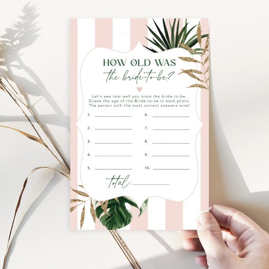 Tropisch groen roze Hoe oud was de bruid om te zij