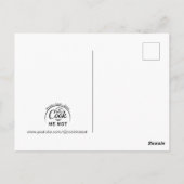 Tropisch groen smoothie recept briefkaart (Achterkant)