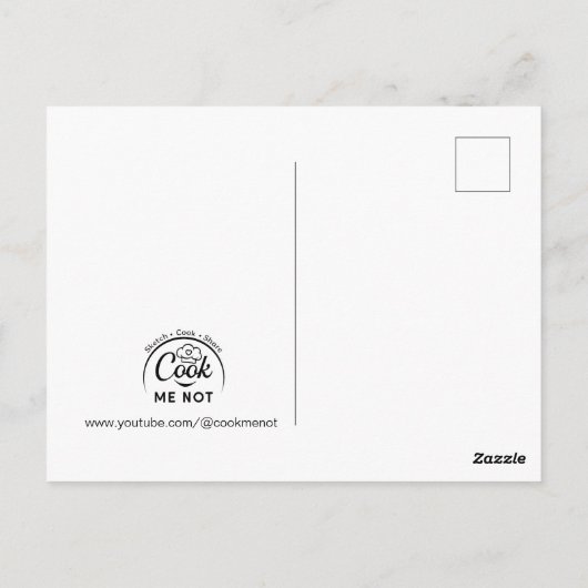 Tropisch groen smoothie recept briefkaart (Achterkant)