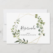 Tropisch groen Spaans huwelijk gereserveerd teken (Achterkant)