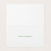 Tropisch groen thema bruiloft gevouwen Kaart (Binnenkant ongevouwen)