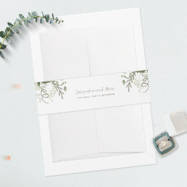 Tropisch groen verlaat wijnstokken uitnodigingen wikkel