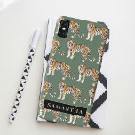 Tropisch groen Waterverf trekkerpatroon met naam Case-Mate iPhone Case<br><div class="desc">"Geniet van de wilde elegantie van natuur met ons Tropical Green Waterverf Tigers Pattern. Elk item met dit boeiende ontwerp omhult de levendige sfeer van het oerwoud en combineert weelderig groen met de majestueuze aanwezigheid van tijgers. Of het nu gaat om het versieren van uw dagelijkse benodigdheden of het verbeteren...</div>