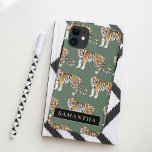 Tropisch groen Waterverf trekkerpatroon met naam Case-Mate iPhone Case<br><div class="desc">"Geniet van de wilde elegantie van natuur met ons Tropical Green Waterverf Tigers Pattern. Elk item met dit boeiende ontwerp omhult de levendige sfeer van het oerwoud en combineert weelderig groen met de majestueuze aanwezigheid van tijgers. Of het nu gaat om het versieren van uw dagelijkse benodigdheden of het verbeteren...</div>