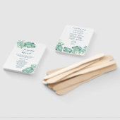 Tropisch groen weddenschap handwaaier (Niet-gemonteerd)