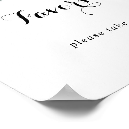 Tropisch groen wit flessenbord poster (Hoek)