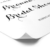 Tropisch groen wit Vrijgezellenfeest Welkom Poster (Hoek)